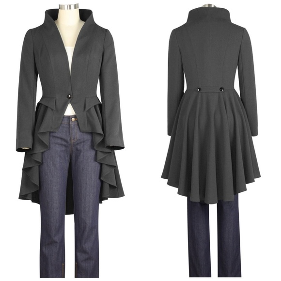 blazer with long tail